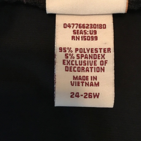 COVINGTON Ruffle Round Neck Black Short Sleeve Blouse Women’s Plus Size 26 2X - Picture 9 of 16